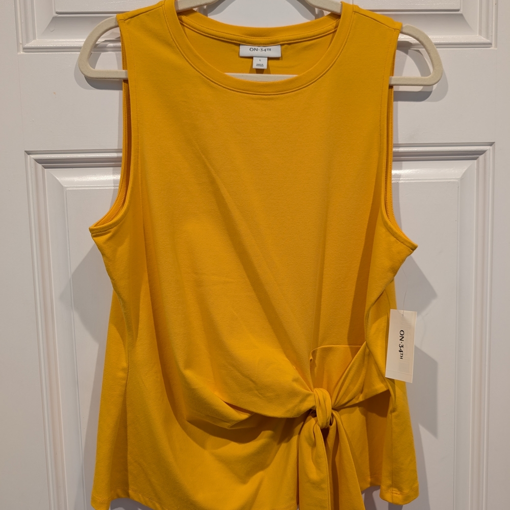 NWT - Women's Marigold Side-Tie Top
